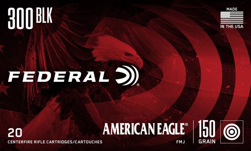 American Eagle Rifle, 300 Blackout, 150 Grain, Full Metal Jacket Boat-Tail, 1900 fps