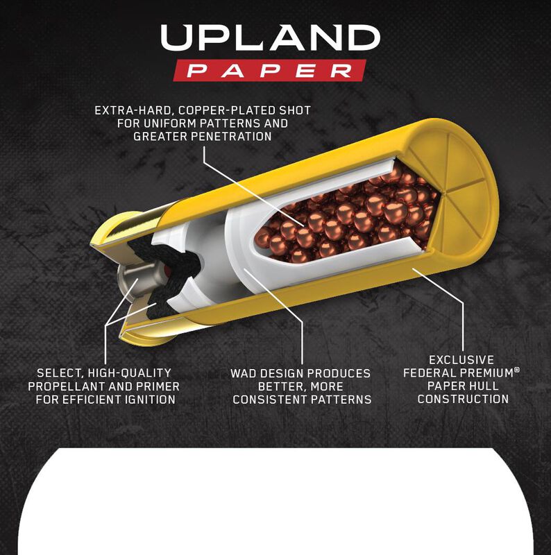 Upland Paper, 20 Gauge, 6 Shot, 2-3/4 in, 1 oz, 1250 fps