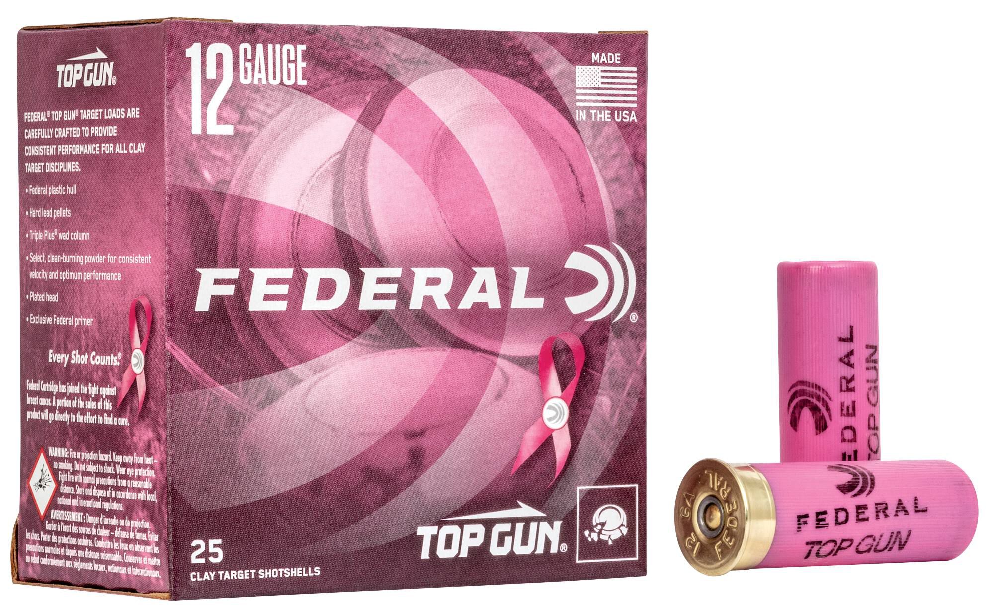 Federal Top Gun Special Edition Pink 12ga TGL12P8 2-3/4in 1-1/8oz #8 – Reliable Clay Target Load, 25 Rounds 2 Federal Top Gun Special Edition Pink 12ga TGL12P8 2-3/4in 1-1/8oz #8 – Reliable Clay Target Load, 25 Rounds - Image 2