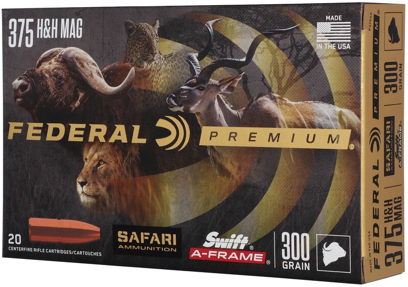 Safari Swift A-Frame, 375 H&amp;H Magnum, 300 Grain, Swift A-Frame, 2450 fps