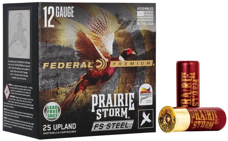 Prairie Storm FS Steel, 12 Gauge, 3 Shot, 2-3/4 in, 1 1/8 oz, 1500 fps