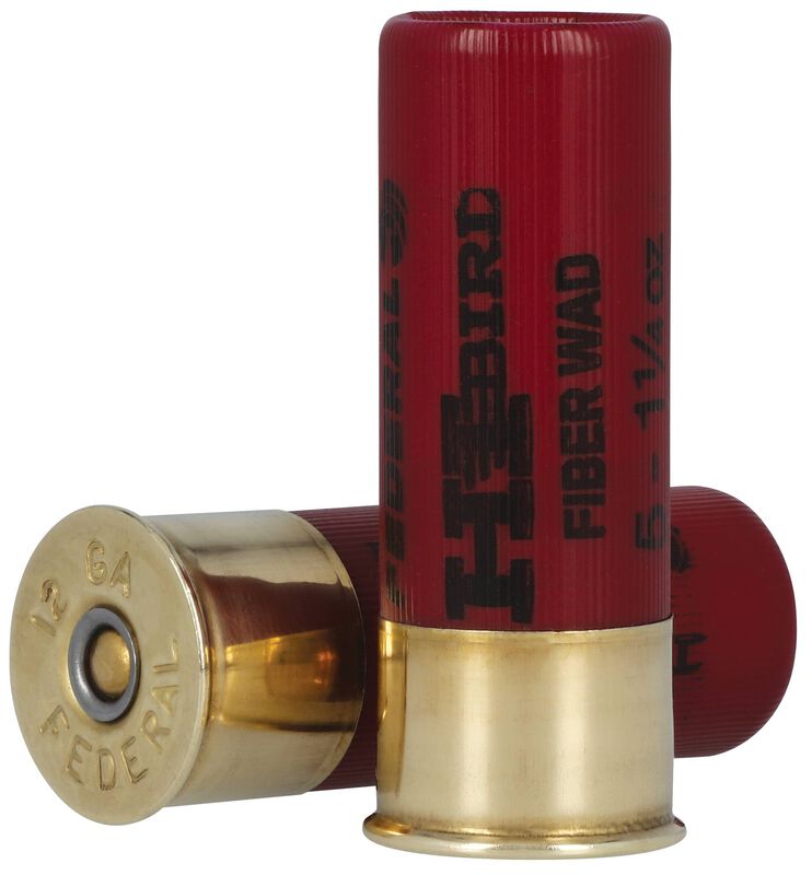 Hi-Bird Fiber Wad, 12 Gauge, 5 Shot, 2-3/4 in, 1 1/4 oz, 1330 fps