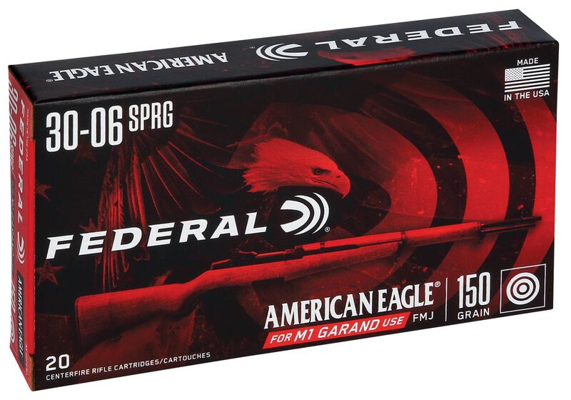 American Eagle Rifle, 30-06 Springfield, 150 Grain, Full Metal Jacket, 2740 fps