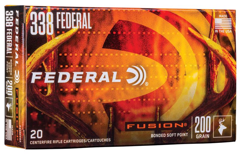 Fusion Rifle, 338 Federal, 200 Grain, Fusion Soft Point, 2700 fps