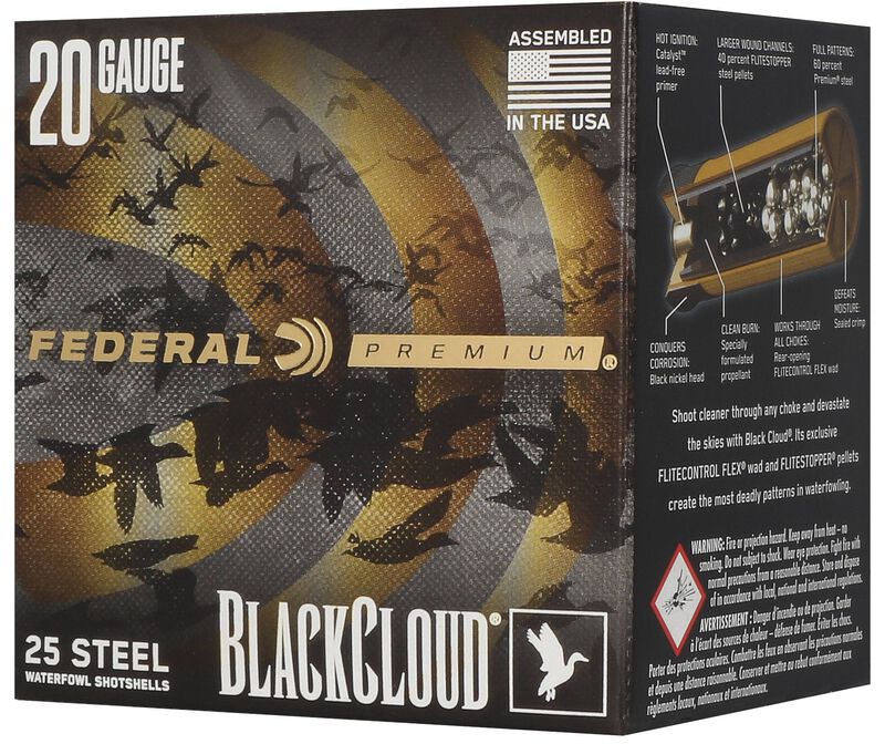 Black Cloud FS Steel, 20 Gauge, 2 Shot, 3 in, 1 oz, 1350 fps