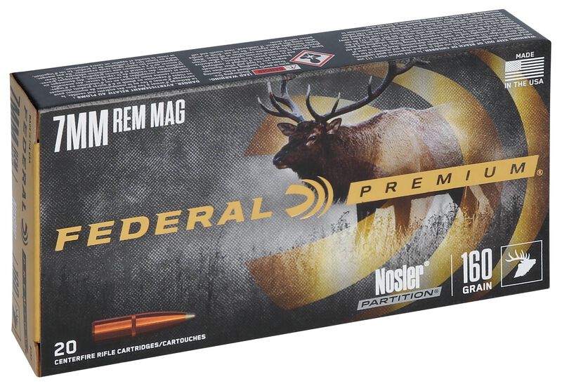 Nosler Partition, 7mm Rem Mag, 160 Grain, Nosler Partition, 2950 fps