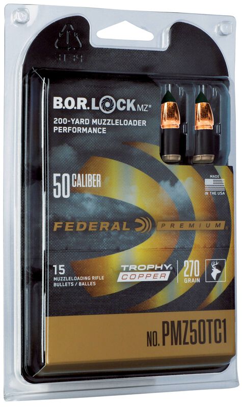 Trophy Copper Muzzleloader Bullet, .50, 270 Grain