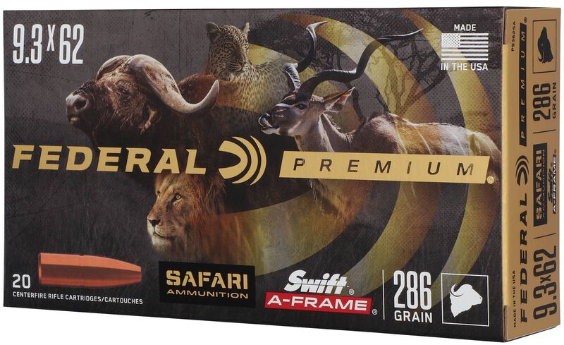 Safari Swift A-Frame, 9.3x62, 286 Grain, Swift A-Frame, 2360 fps