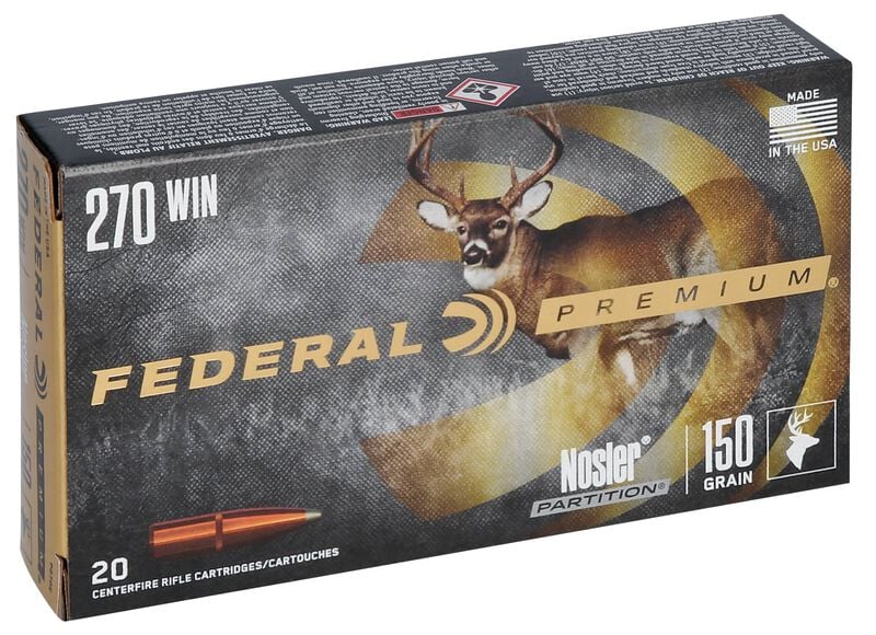 Nosler Partition, 270 Win, 150 Grain, Nosler Partition, 2830 fps