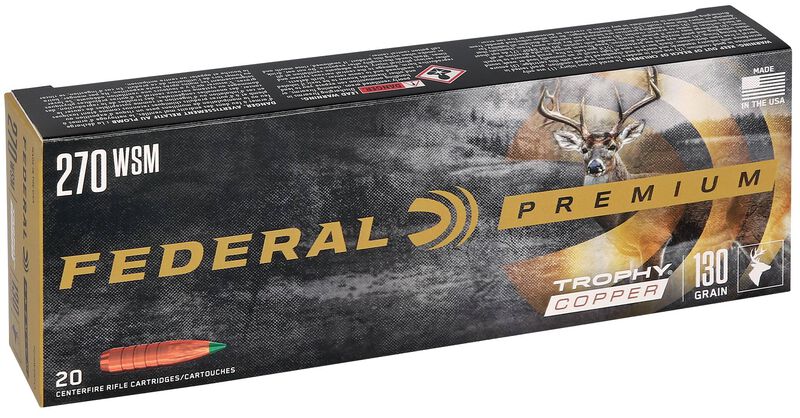 Trophy Copper, 270 WSM, 130 Grain, Trophy Copper, 3280 fps