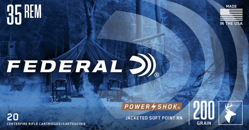 Power-Shok Rifle, 35 Rem, 200 Grain, Jacketed Soft Point, 2080 fps