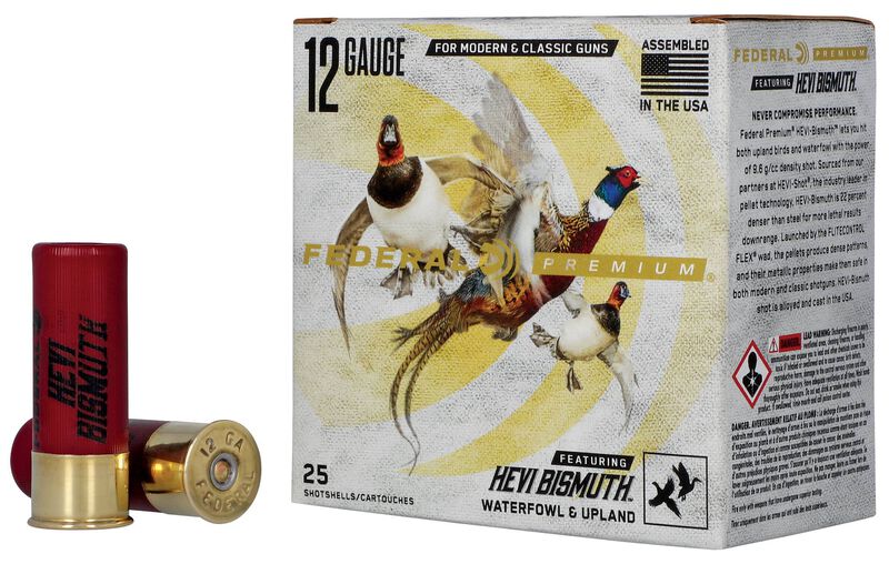 Premium HEVI-Bismuth, 12 Gauge, 3 Shot, 2-3/4 in, 1 1/4 oz, 1350 fps