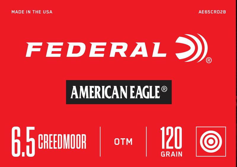 American Eagle Rifle, 6.5 Creedmoor, 120 Grain, Open Tip Match, 2900 fps