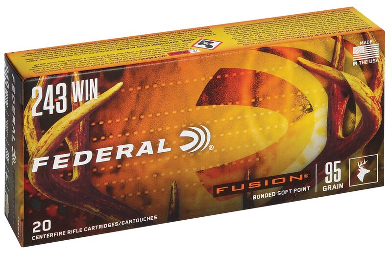 Fusion Rifle, 243 Win, 95 Grain, Fusion Soft Point, 2980 fps