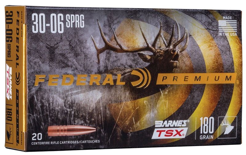 Barnes TSX, 30-06 Springfield, 180 Grain, Barnes Triple-Shock X Bullet &#40;TSX&#41;, 2700 fps