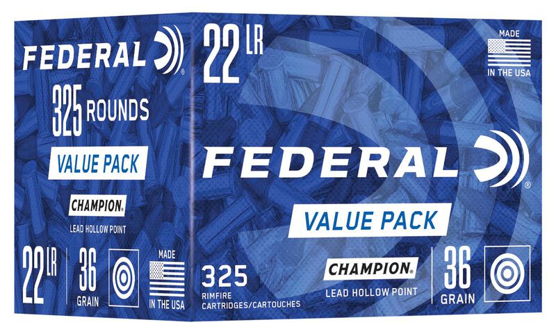 Champion Training - Rimfire, 22 LR, 36 Grain, Lead Hollow Point, 1260 fps