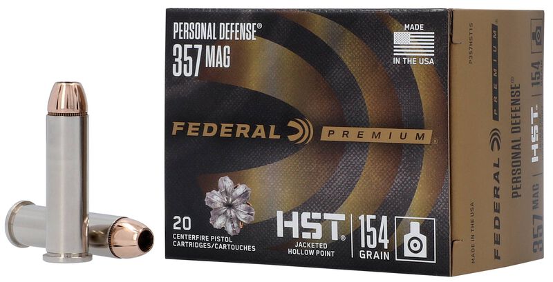 Personal Defense HST, 357 Magnum, 154 Grain, HST Jacketed Hollow Point, 1340 fps
