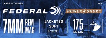 Power-Shok Rifle, 7mm Rem Mag, 175 Grain, Jacketed Soft Point, 2860 fps