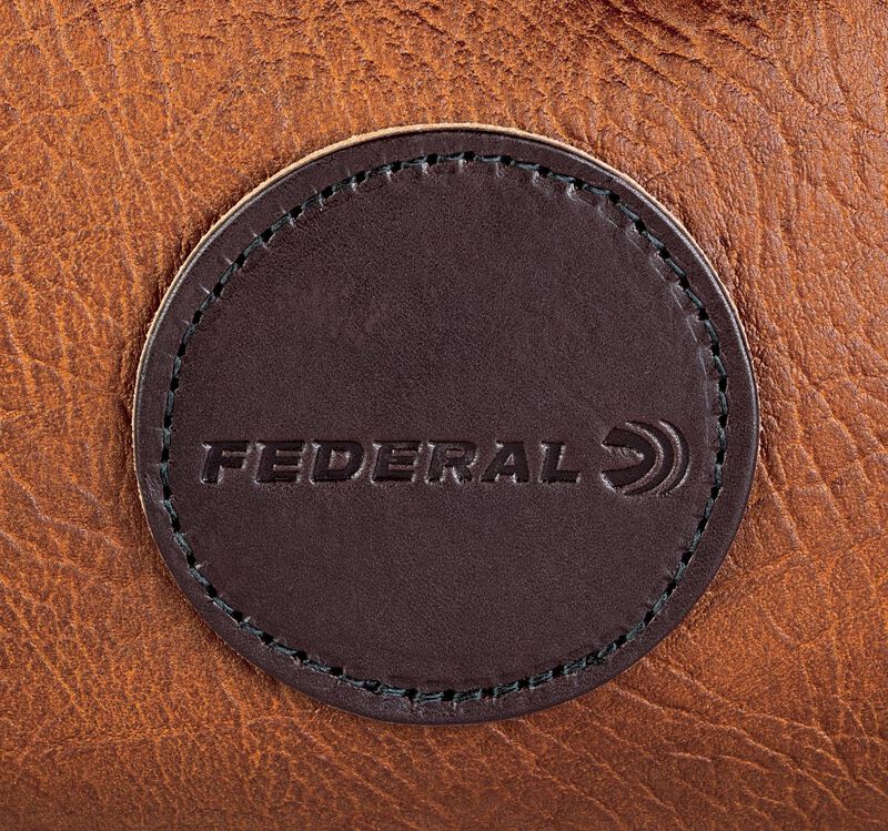 Federal/Duluth Pack Bison Leather Range Bag, Brown, 9 inch x 12 inch x 9.5 inch