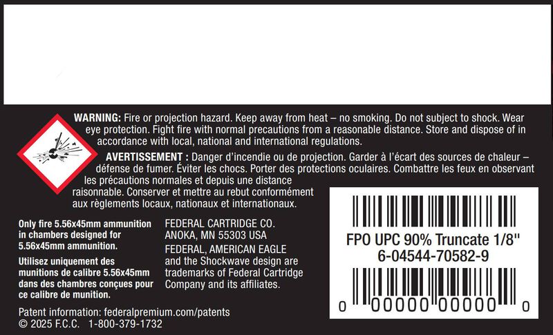 American Eagle Rifle, 5.56x45mm, 55 Grain, Full Metal Jacket Boat-Tail, 3165 fps