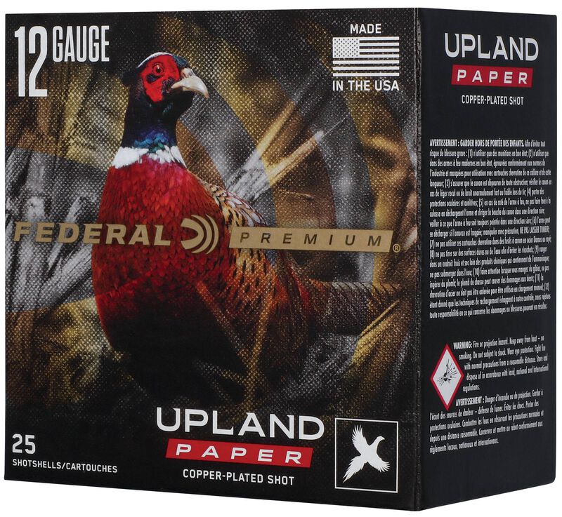 Upland Paper, 12 Gauge, 5 Shot, 2-3/4 in, 1 1/4 oz, 1330 fps