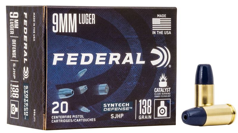 Syntech Defense, 9mm Luger, 138 Grain, Segmented Hollow Point, 1050 fps