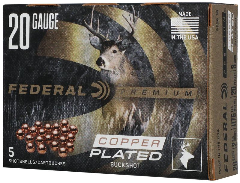 Buckshot, 20 Gauge, 3 Buck Shot, 2-3/4 in, 1175 fps