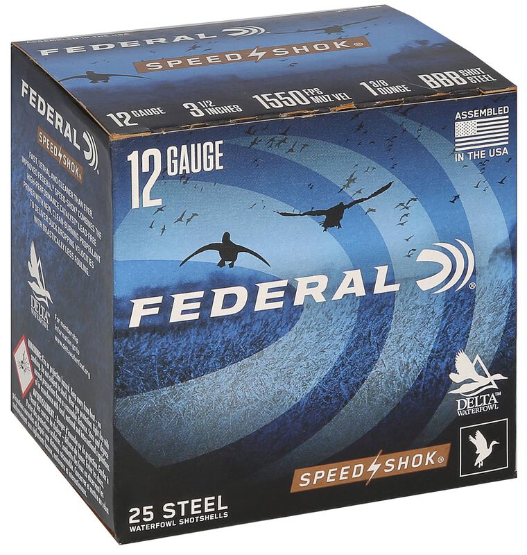 Speed-Shok, 12 Gauge, BBB Shot, 3-1/2 in, 1 3/8 oz, 1550 fps
