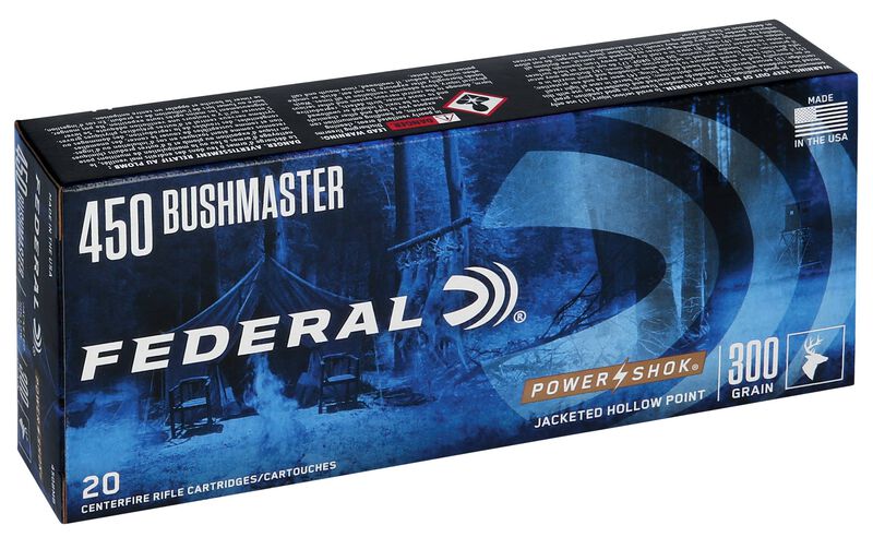 Power-Shok Rifle, 450 Bushmaster, 300 Grain, Soft Point, 1900 fps