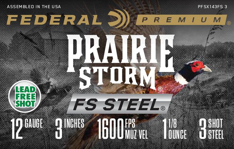 Prairie Storm FS Steel, 12 Gauge, 3 Shot, 3 in, 1 1/8 oz, 1600 fps