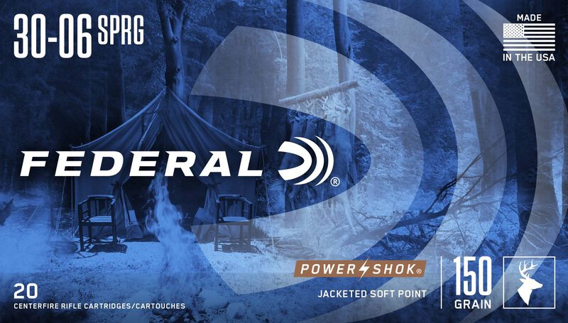Power-Shok Rifle, 30-06 Springfield, 150 Grain, Jacketed Soft Point, 2910 fps