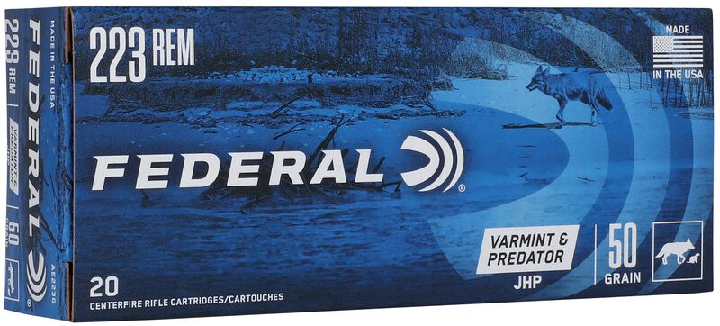 Varmint &amp; Predator, 223 Rem, 50 Grain, Jacketed Hollow Point, 3325 fps