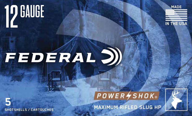 Power-Shok Rifled Slug, 12 Gauge, 438 Grain, 2-3/4 in, 1610 fps