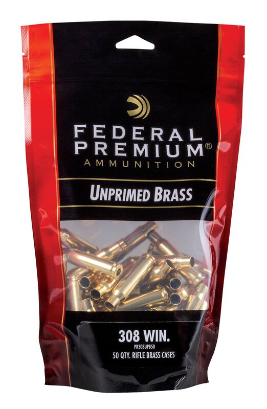 Unprimed Brass-Rifle, 308 Win