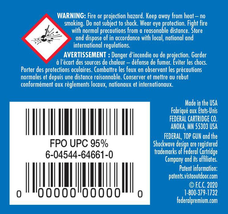 Top Gun, 410 Bore, 8 Shot, 2-1/2 in, 1/2 oz, 1330 fps