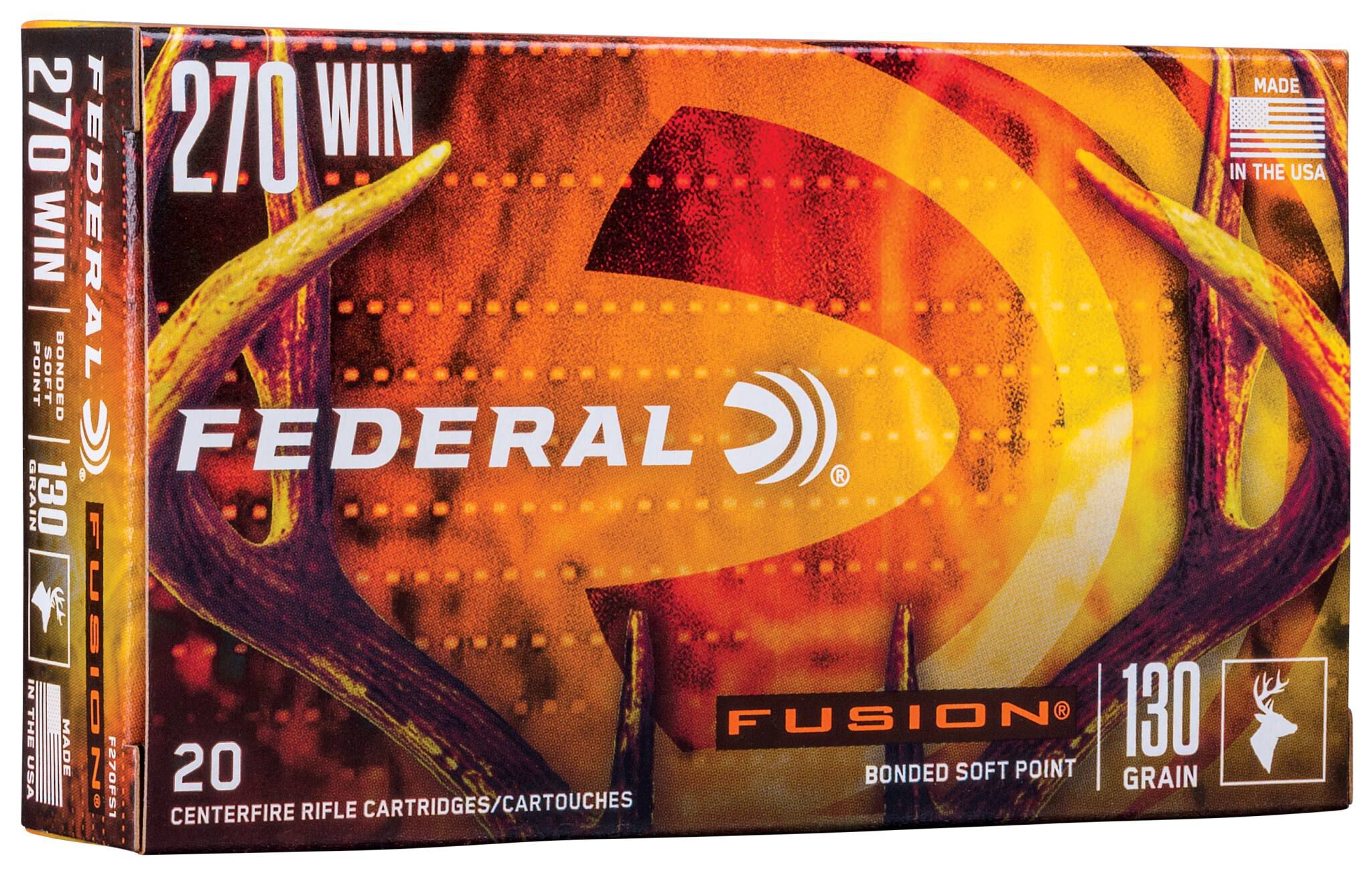 Federal 270 Win 130gr Fusion – Powerful .270 Winchester Deer Hunting Ammo, 3050 fps, 20 Rounds 4 Federal 270 Win 130gr Fusion – Powerful .270 Winchester Deer Hunting Ammo, 3050 fps, 20 Rounds - Image 4