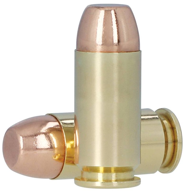Gold Medal Action Pistol, 40 S&amp;W, 180 Grain, Total Metal Jacket Flat Nose, 950 fps
