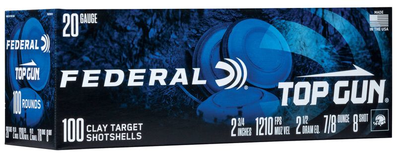 Top Gun, 20 Gauge, 8 Shot, 2-3/4 in, 7/8 oz, 1210 fps