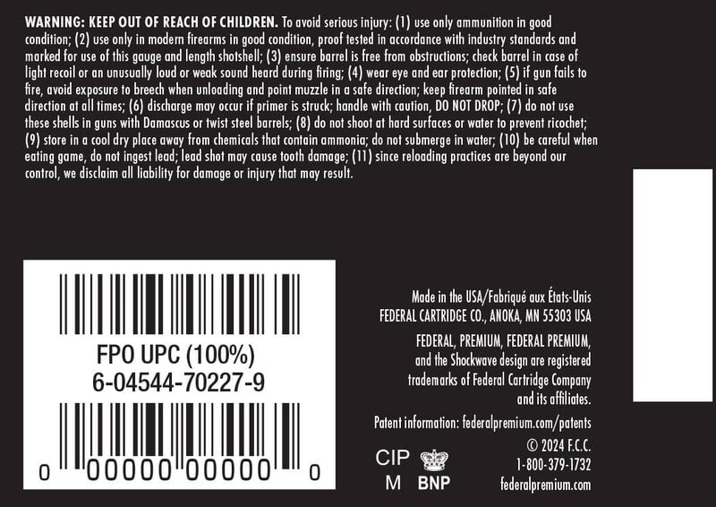 Upland Paper, 20 Gauge, 4 Shot, 2-3/4 in, 1 oz, 1250 fps