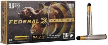 Safari Woodleigh Hydro Solid, 9.3x62, 286 Grain, Woodleigh Hydro Solid, 2360 fps
