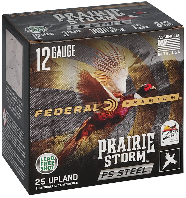 Prairie Storm FS Steel, 12 Gauge, 3 Shot, 3 in, 1 1/8 oz, 1600 fps