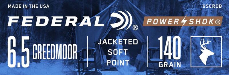 Power-Shok Rifle, 6.5 Creedmoor, 140 Grain, Jacketed Soft Point, 2725 fps