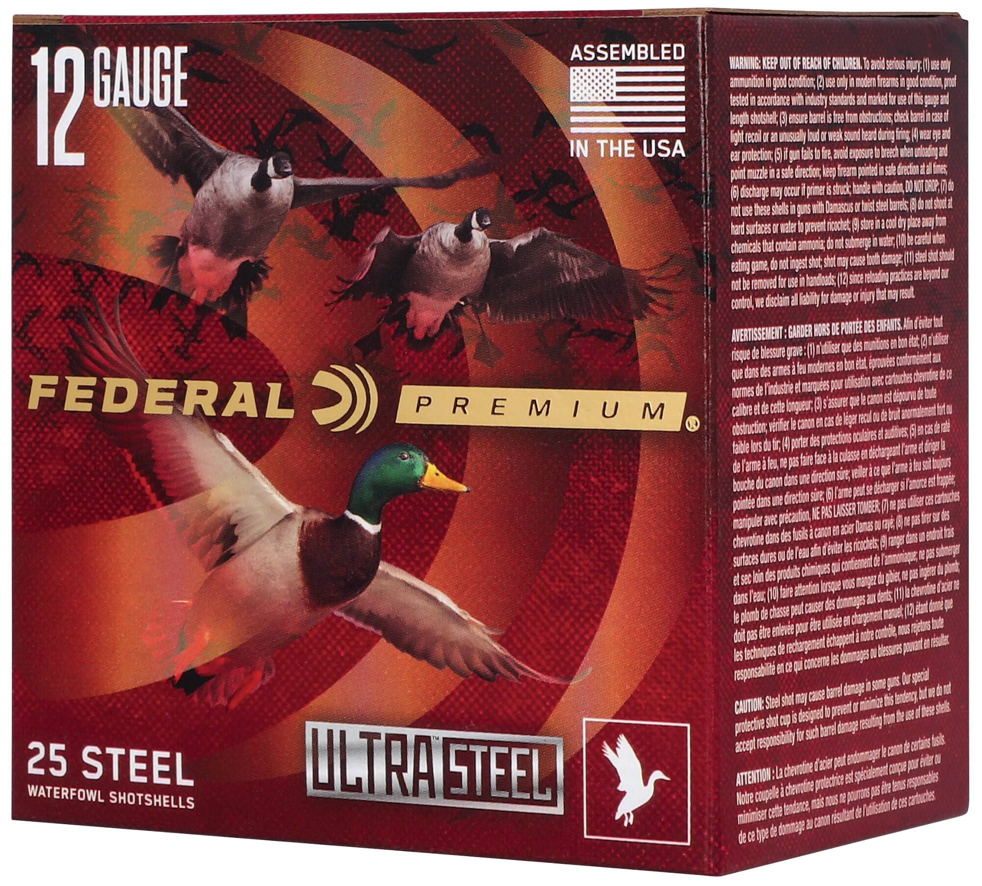 Federal Ultra Steel 12ga 3in 2 Shot – Superb Tight Pattern Duck Loads, 25 Rounds - Image 2