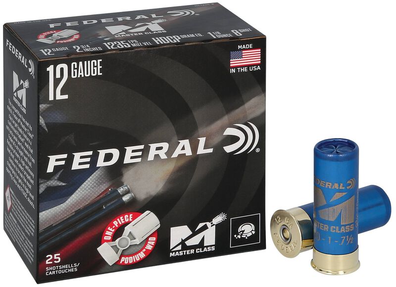 Master Class, 12 Gauge, 8 Shot, 2-3/4 in, 1 1/8 oz, 1235 fps