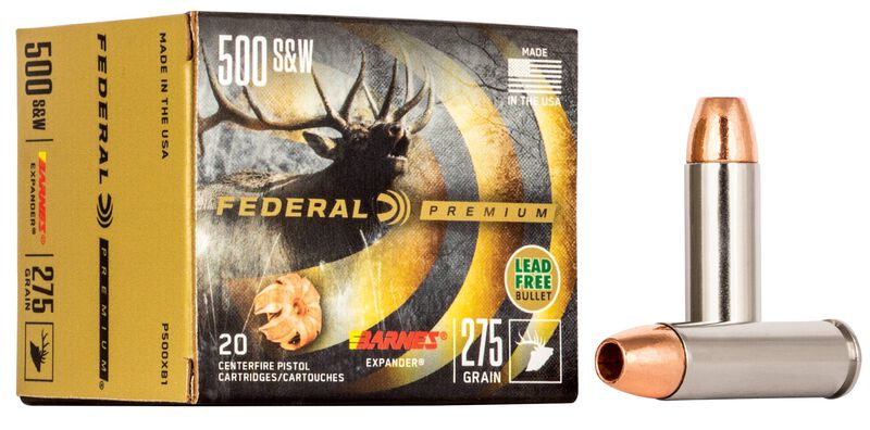 Barnes Expander Handgun, 500 S&amp;W, 275 Grain, Barnes Expander, 1660 fps