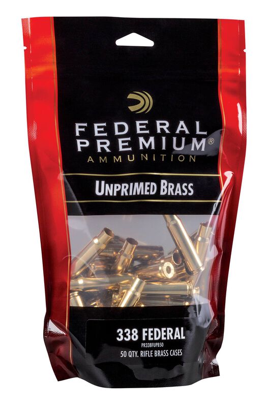 Unprimed Brass-Rifle, 338 Federal