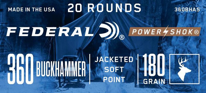 Power-Shok Rifle, 360 Buckhammer, 180 Grain, Soft Point, 2375 fps