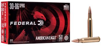 American Eagle Rifle, 30-06 Springfield, 150 Grain, Full Metal Jacket Boat-Tail, 2910 fps
