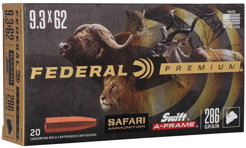Safari Swift A-Frame, 9.3x62, 286 Grain, Swift A-Frame, 2360 fps