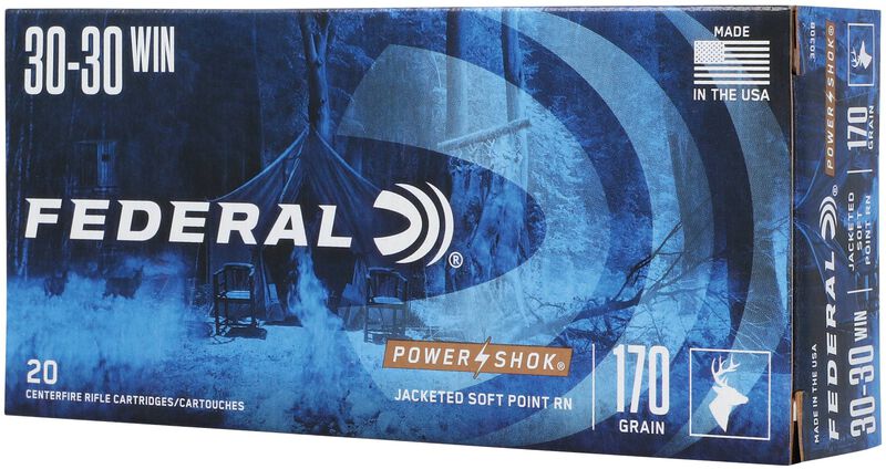 Power-Shok Rifle, 30-30 Win, 170 Grain, Jacketed Soft Point, 2200 fps